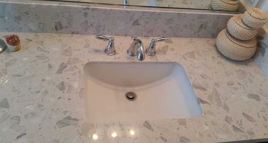 Bathroom Vanity Tops, How To Install Granite Vanity Top With Undermount Sink