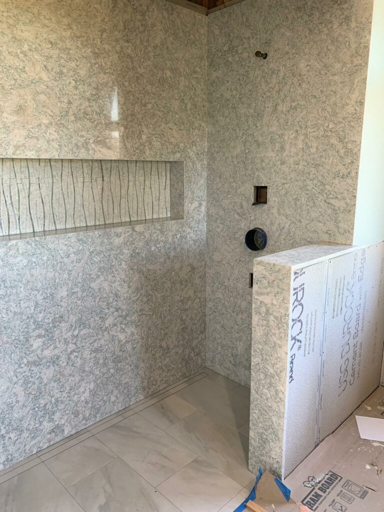 Granite Shower walls - enclosures - Discover Granite in Manassas VA